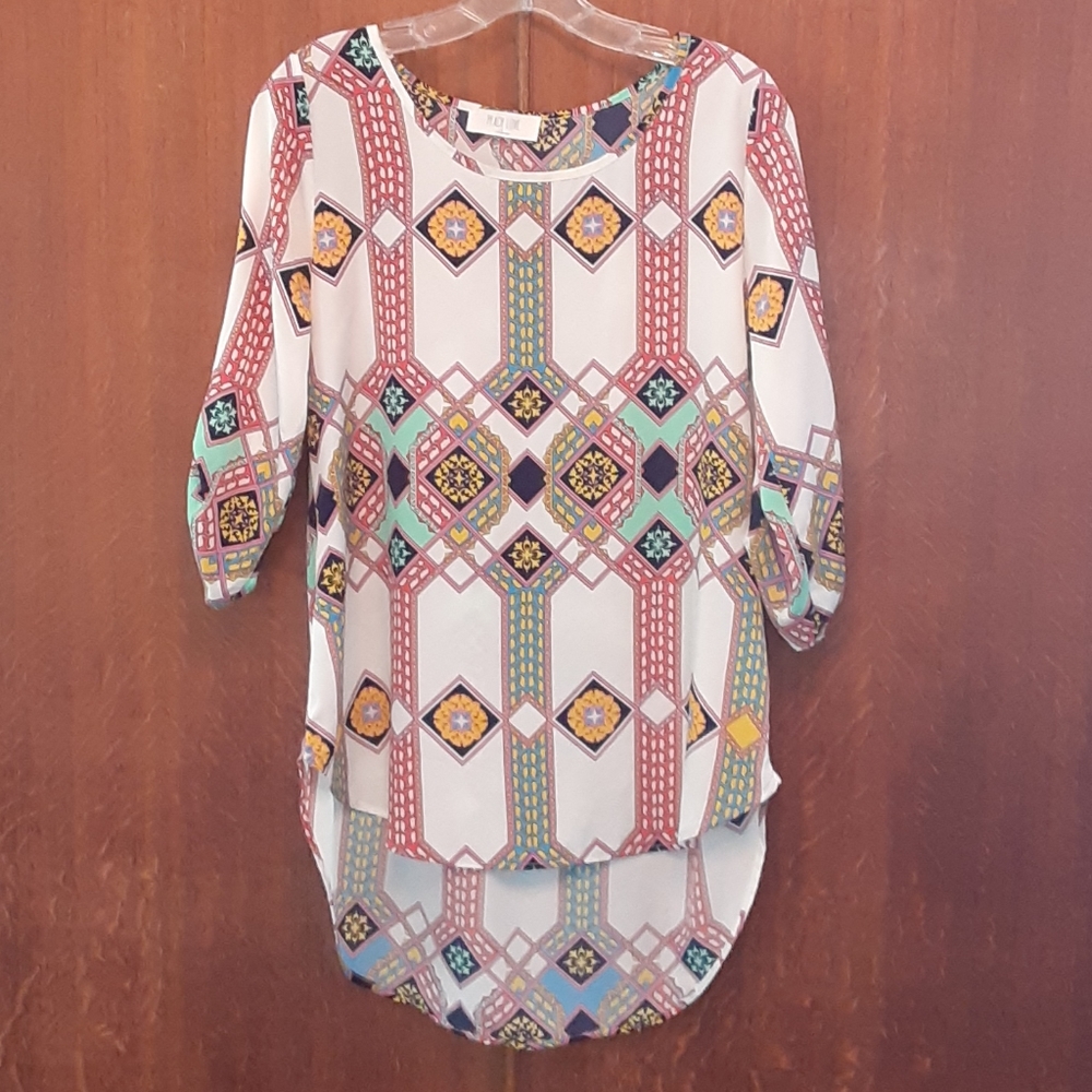 Peach Love beautiful elegant blouse S